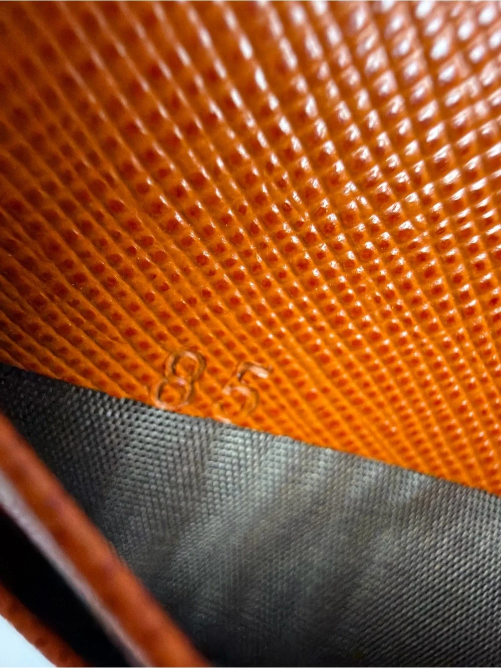 Prada Milano Orange Nylon Large Wallet
